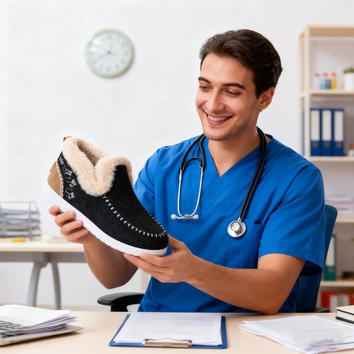 Miękkie i wygodne wysokiej klasy damskie buty z wysokiej jakości kaszmiru — wsparcie łuku stopy, łatwiejsze chodzenie!🔥70% zniżki dziś – nie przegap tej okazji