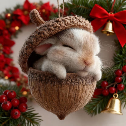 🎁❤️Leśne zwierzątka – ozdoby z żołędzi na przytulne leśne Święta