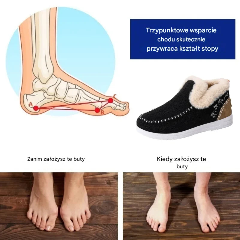 Miękkie i wygodne wysokiej klasy damskie buty z wysokiej jakości kaszmiru — wsparcie łuku stopy, łatwiejsze chodzenie!🔥70% zniżki dziś – nie przegap tej okazji