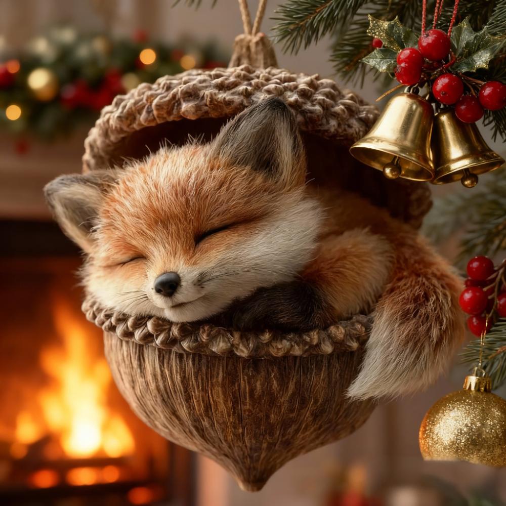 🎁❤️Leśne zwierzątka – ozdoby z żołędzi na przytulne leśne Święta