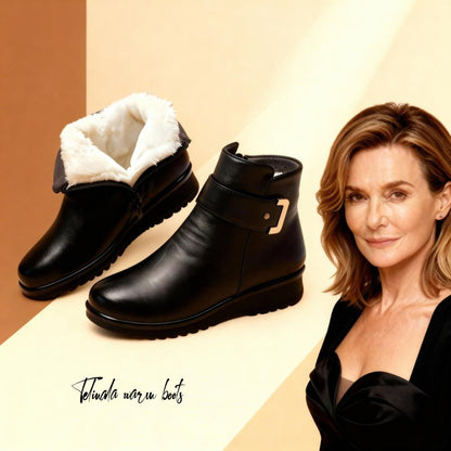 Miękkie i wygodne buty damskie wykonane z prawdziwej wełny i premium skóry (wsparcie łuku stopy – ułatwia chodzenie)🔥🔥