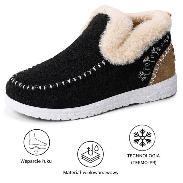 Miękkie i wygodne wysokiej klasy damskie buty z wysokiej jakości kaszmiru — wsparcie łuku stopy, łatwiejsze chodzenie!🔥70% zniżki dziś – nie przegap tej okazji