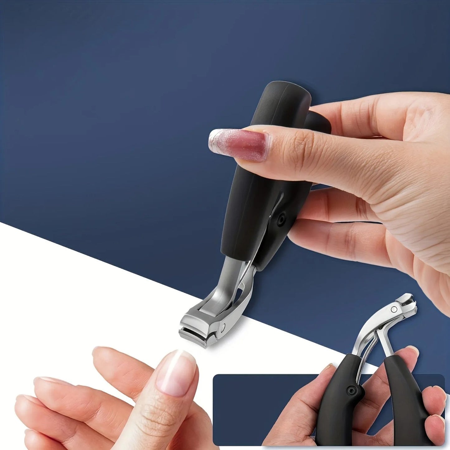 „Cążki do paznokci zaprojektowane przez podologa – bezpiecznie i łatwo radzą sobie z wrastającymi, zgrubiałymi oraz zainfekowanymi grzybicą paznokciami.”