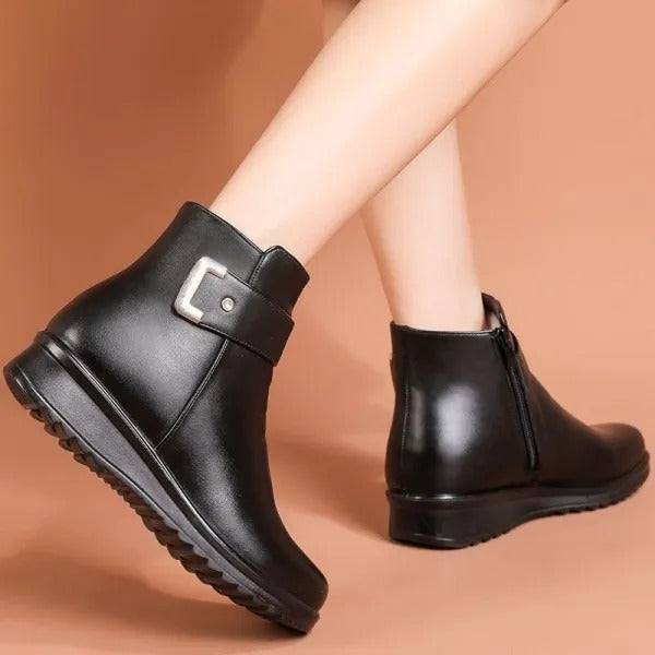 Miękkie i wygodne buty damskie wykonane z prawdziwej wełny i premium skóry (wsparcie łuku stopy – ułatwia chodzenie)🔥🔥