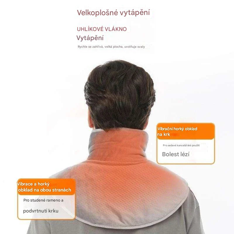 Podgrzewana poduszka masująca na ramiona i szyję 2025 – skutecznie łagodzi ból karku i ramion 🔥 Drugi egzemplarz za połowę ceny!